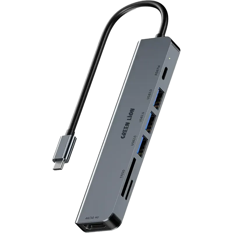 Green Lion 7 in 1 USB-C HUB Mascom International.webp